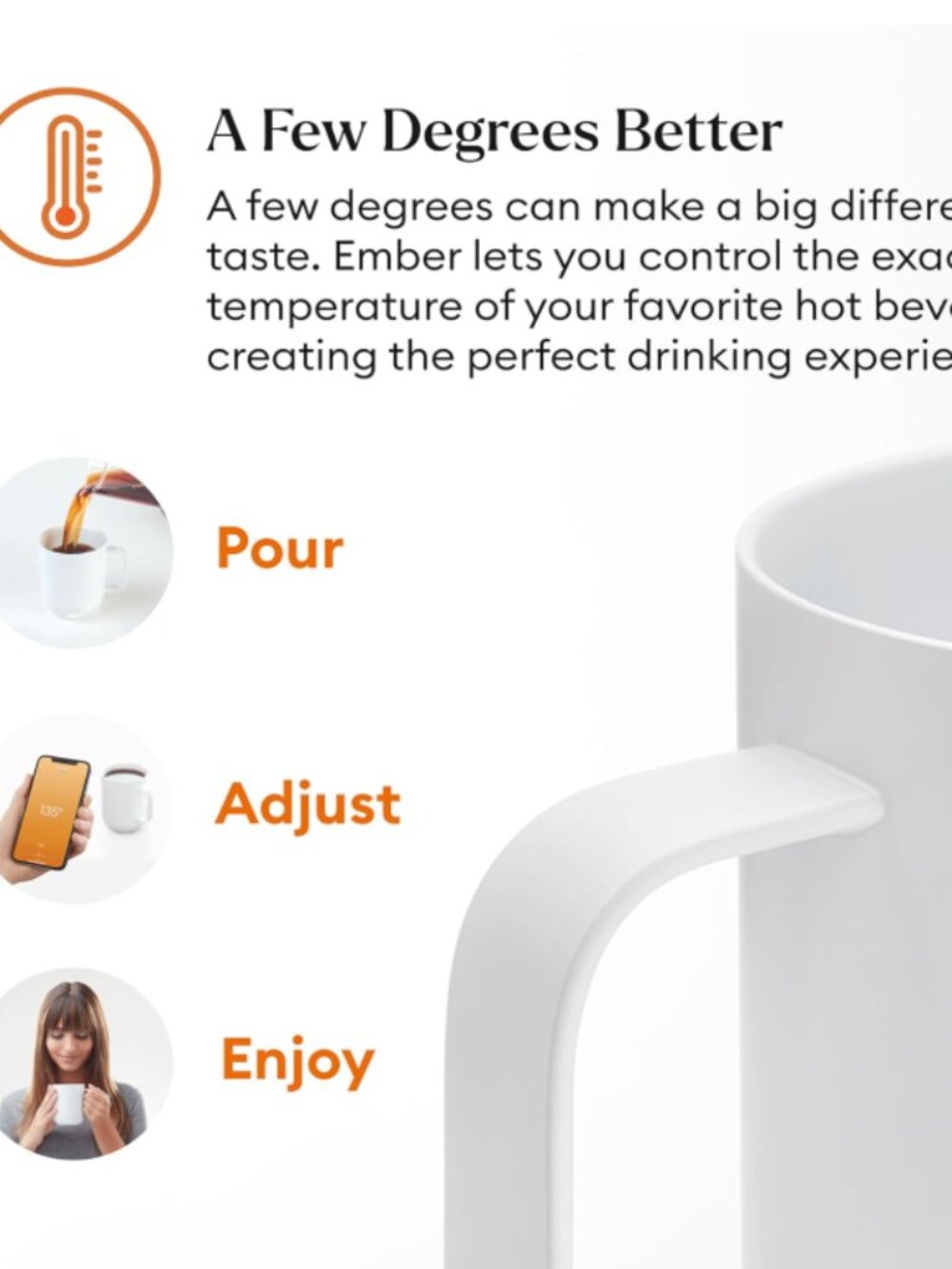 Ember Temperature Control Smart Mug 2, 10 Oz White - Picture 3 of 13